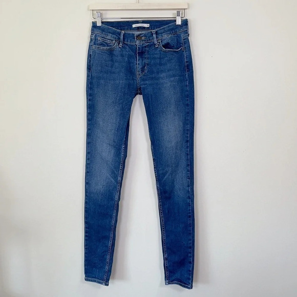 Levi's 710 Super Skinny  Medium Wash Jeans - Picture 2 of 10
